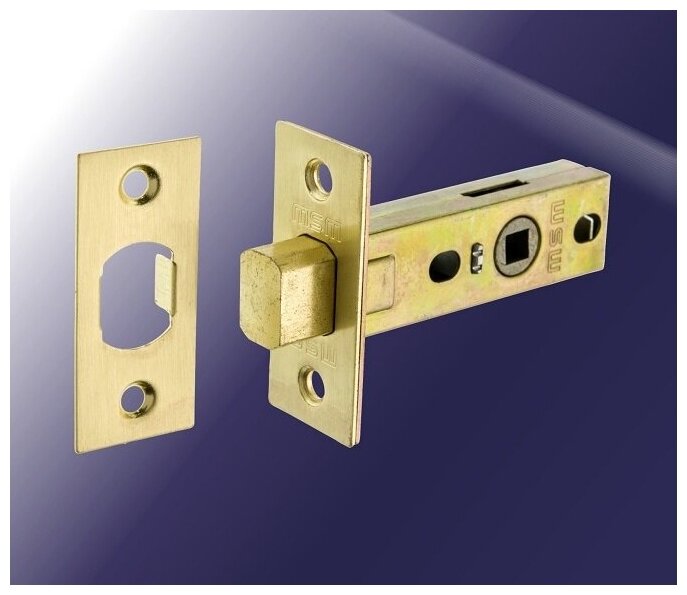 фото Задвижка межкомнатная врезная MSM D45 цвет PB полированная латунь