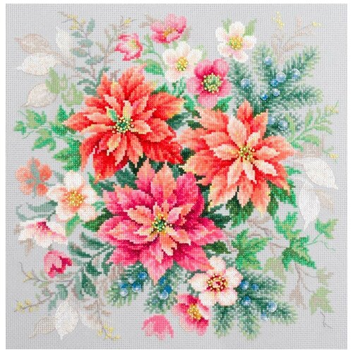 Набор для вышивания Чудесная Игла 140-003 Магия цветов. Пуансеттия