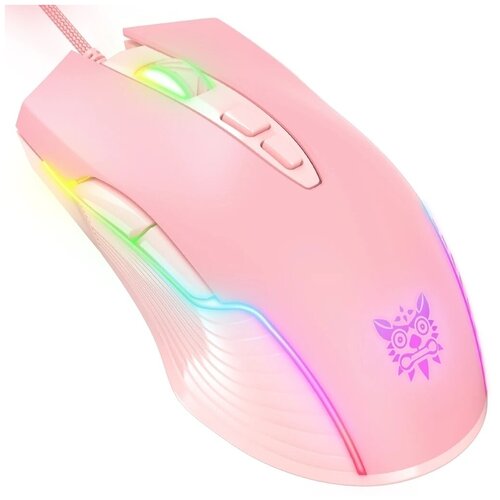 Игровая мышь, Мышь проводная ONIKUMA CW905-pink, розовый