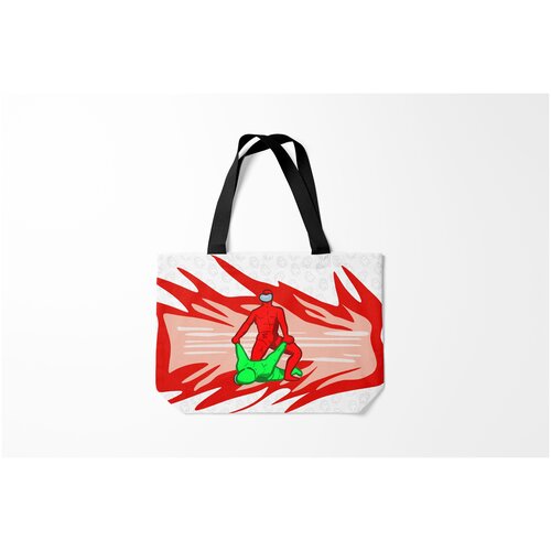 фото Сумка-шоппер / 46х35 см / мемы / гачимучи master among us burnettie