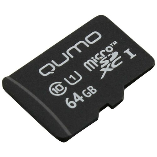 Карта памяти MicroSD 64гб QUMO QM64GMICSDXC10U1NA