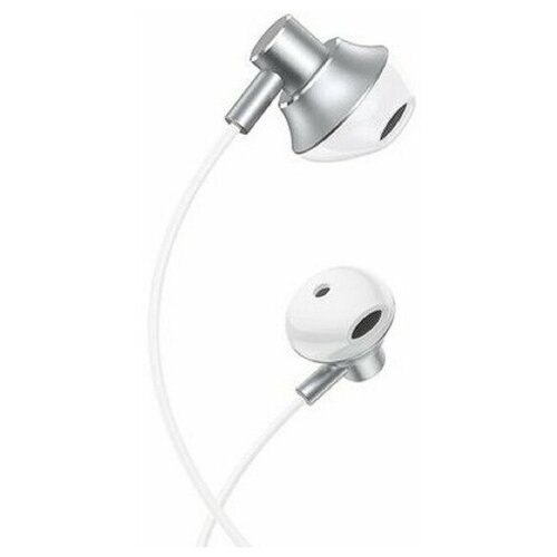 Наушники Hoco M75 проводные вкладыши микрофон Jack 35 мм 12 м серебристые 57100₽