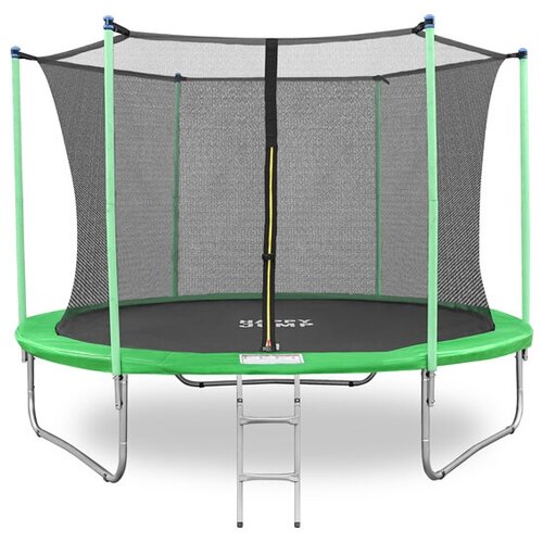 Батут Happy Jump 10ft-i PRO (312см) с внутренней сеткой и лестницей