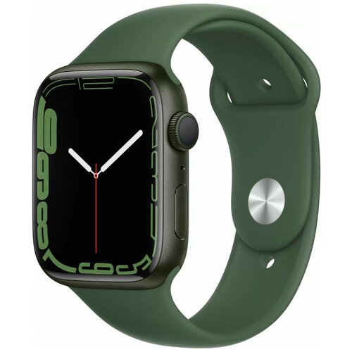 Смарт часы Apple Watch Series 7 GPS 45mm Aluminum Case with Sport Band GreenClover 2849000₽