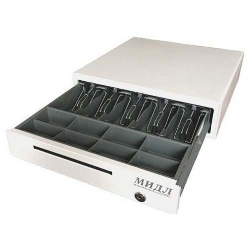 Мидл 1.0 Большой денежный ящик (бежевый, 5 отд. банкноты, 8 отд. монеты)