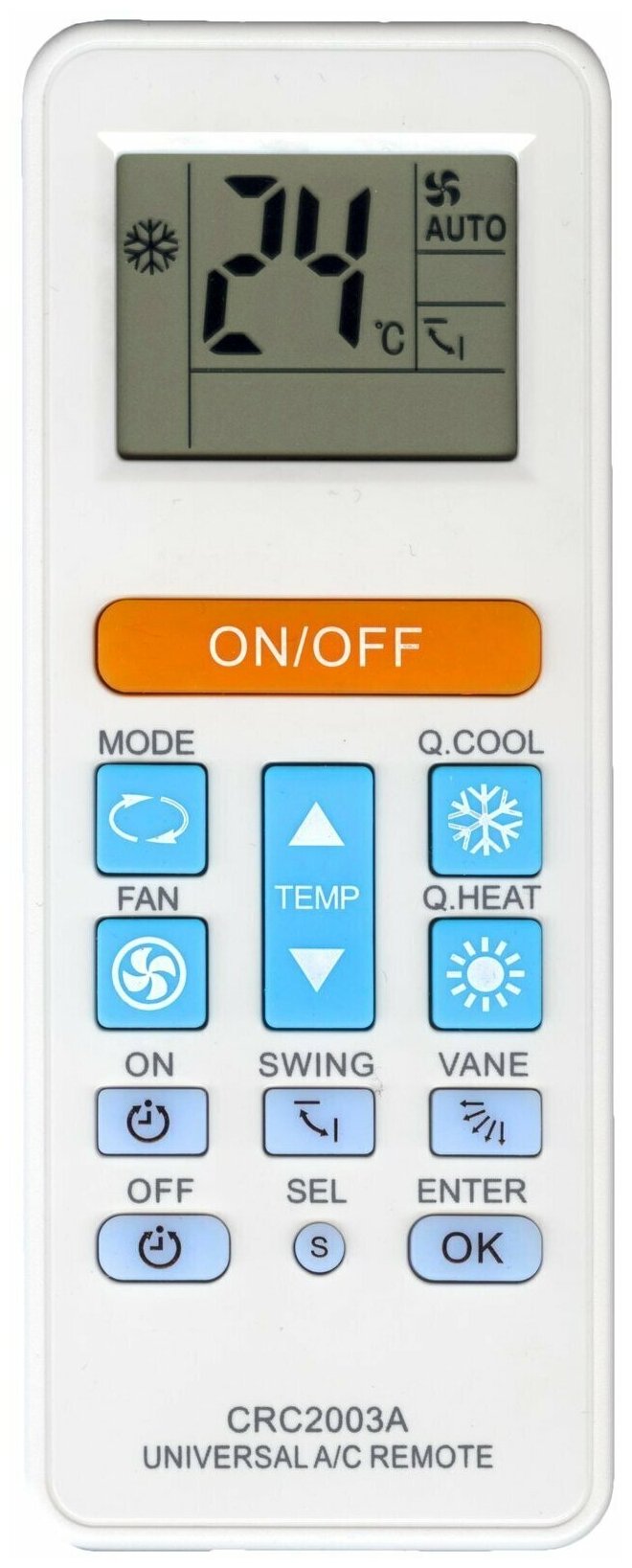 фото Универсальный пульт для кондиционеров QUNDA CRC2003A