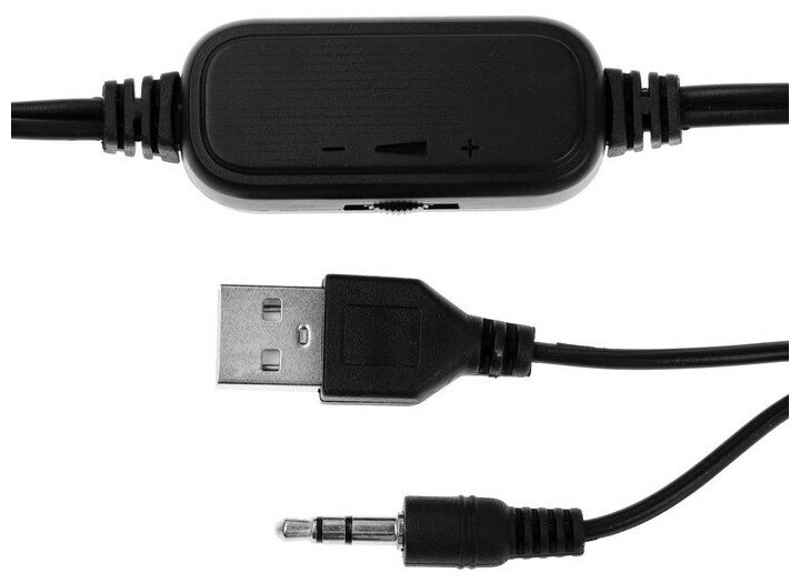 Компьютерные колонки 2.0 LuazON ES-02, Jack 3.5, USB, 0.9 м, черно-красные