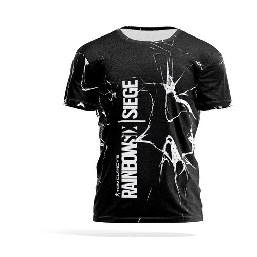 Футболка PANiN Brand, размер S, черный smoke from rainbow six siege r6 2021 mens oversized summer t shirt printed fashion