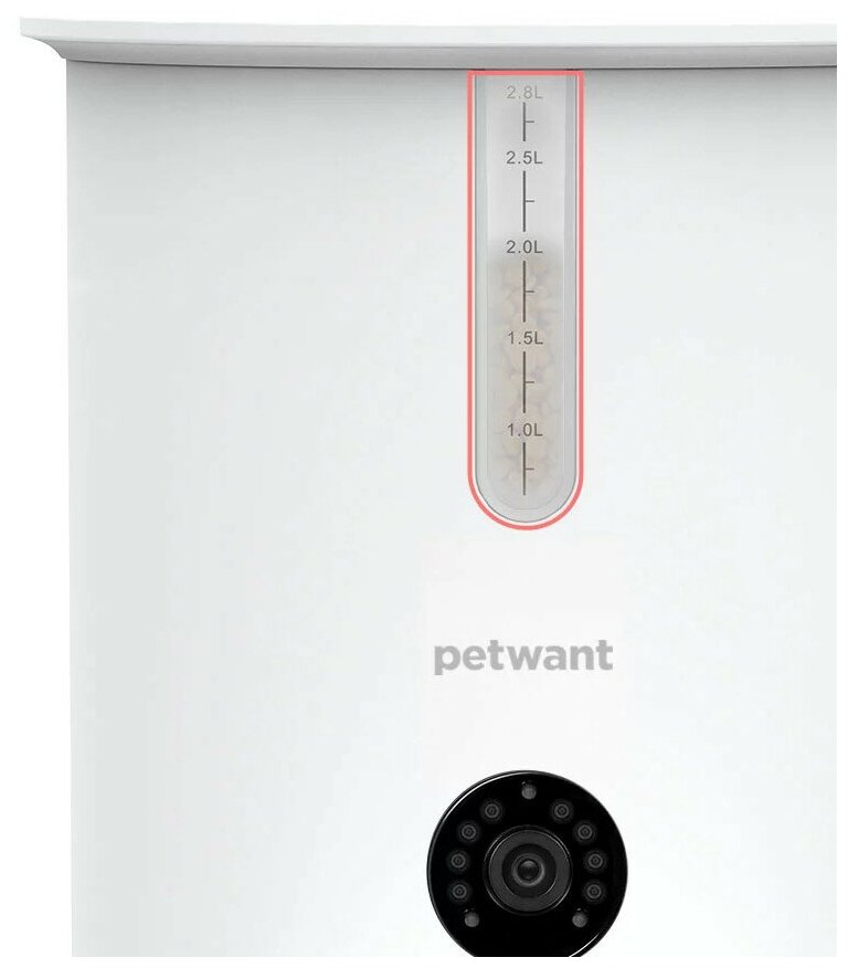 Автокормушка Petwant F3-Camera 2,8 л для сухого корма с видеокамерой, Wi-Fi (IOS/Android) - фотография № 10