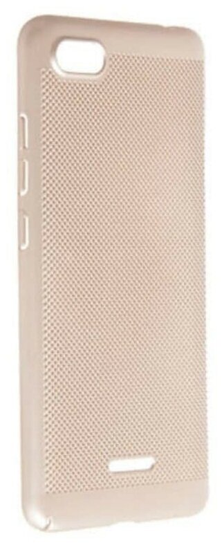 Накладка пластиковая для Xiaomi Redmi 6A с перфорацией золотистая