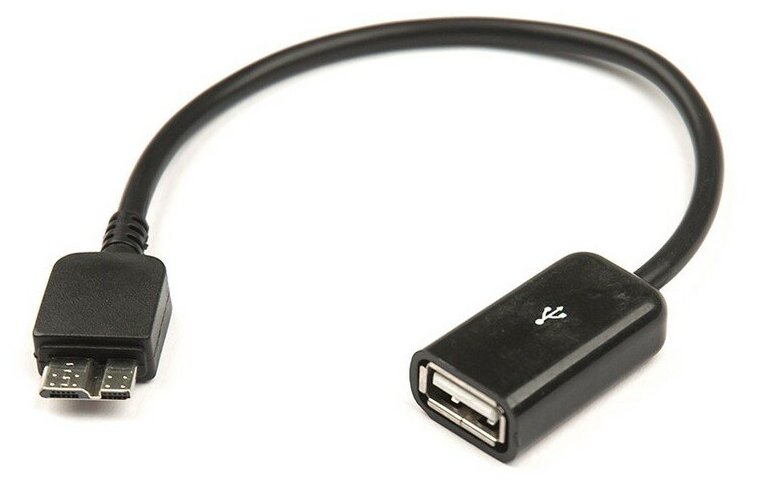 Адаптер USB2.0 Af-microB3.0 Dialog CU1001 с поддержкой OTG кабель - 0.15 метра