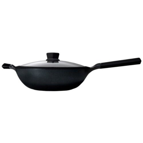 Сковорода-Вок с крышкой HUOHOU (XIAOMI) Teflon Platinum Plus Non-Stick Cooker, 28см