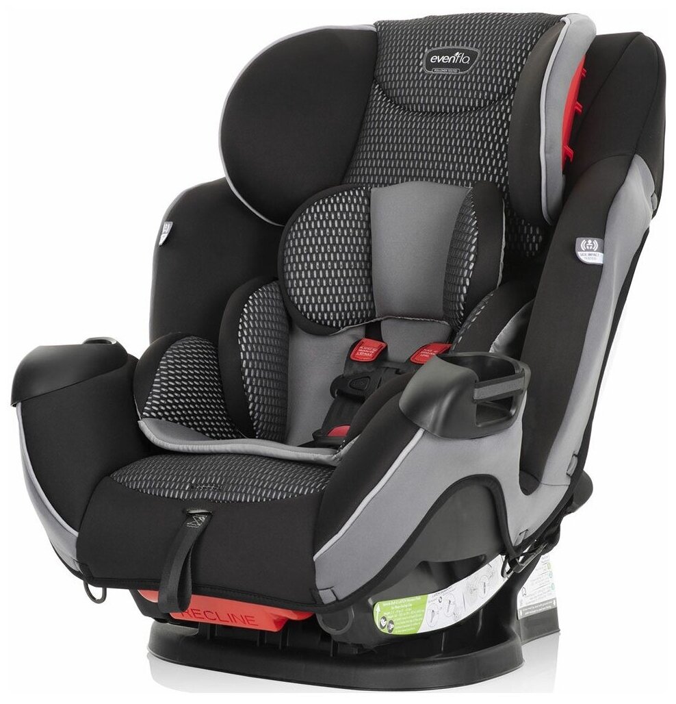 Автокресло Evenflo Symphony Sport Charcoal Shadow, черный с серым (228) - фото №1