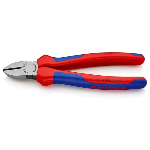 Бокорезы Knipex 70 02 180 180 мм синий/красный бокорезы knipex 74 05 180 180 мм красный синий