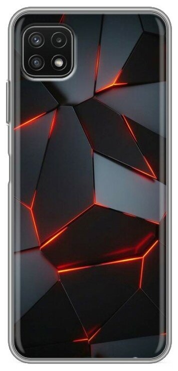 Дизайнерский силиконовый чехол для Самсунг А22s 5G / Samsung Galaxy A22s 5G Яркие абстракции