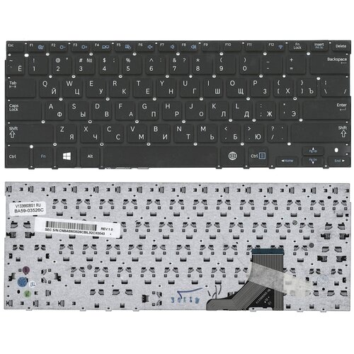 Клавиатура для ноутбука Samsumg NP535U3C черная