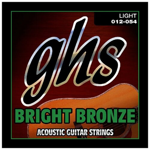 GHS STRINGS BB30L BRIGHT BRONZE набор струн для акустической гитары, 12-54