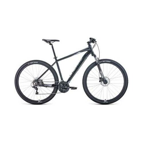Велосипед FORWARD APACHE 29 30 disc 29 21 ск рост 17 2020-2021 черный матовыйсеребристый RBKW1M69Q018 3530800₽