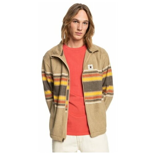 фото Толстовка на молнии clean coasts, цвет коричневый, размер xl quiksilver