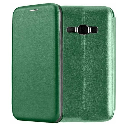 Чехол-книжка Fashion Case для Samsung Galaxy J1 (2016) J120 зеленый