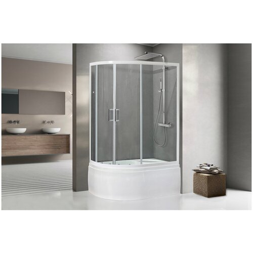 Душевой уголок Royal Bath BK 120x80x200 (RB8120BK-T-CH-R)