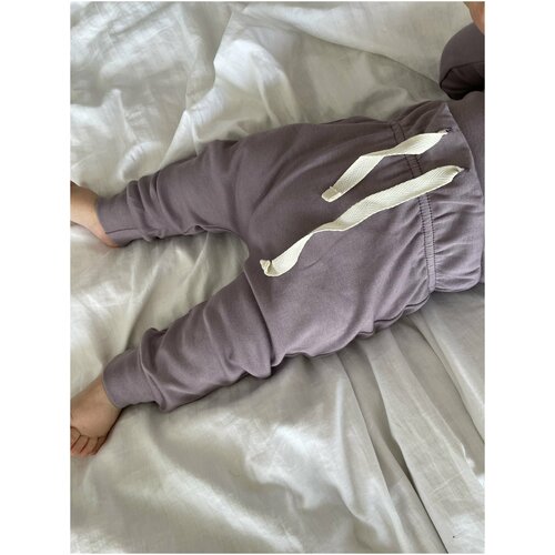 Ползунки на завязках для малышей и новорожденных Супер Пупс, 86 размер, лиловый