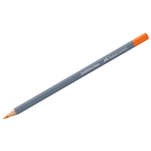 Faber-Castell Акварельный карандаш Goldfaber Aqua 12 шт., 115 темно-кадмиевый оранжевый