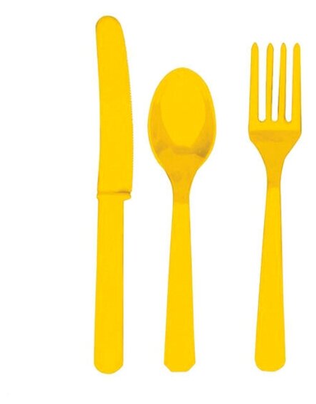 фото Столовые приборы (Цв: Желтый )