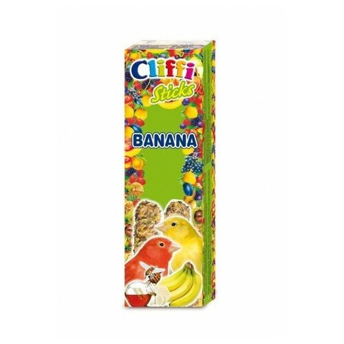 Лакомство Cliffi Sticks Banana для канареек палочки с бананом и медом 60г 40351