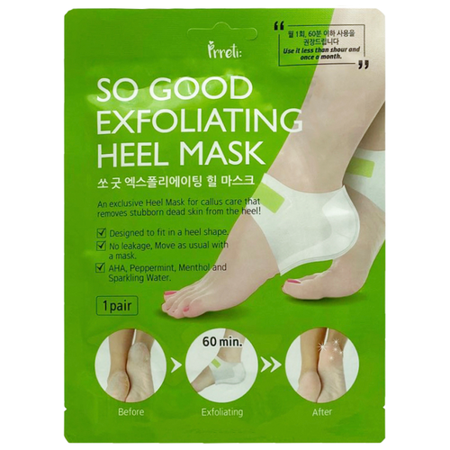 Prreti exfoliating heel mask маска пилинг для пяток, 1 пара, 18 гр