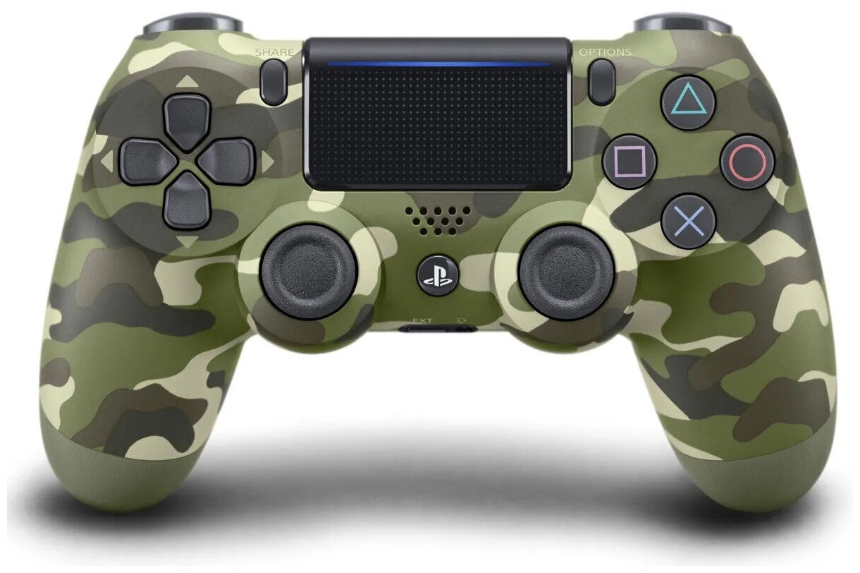 Геймпад беспроводной для ps4 DualShock 4 V2 Зеленый камуфляж