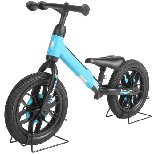 Беговел SPARK колёса 12 EVA, светящиеся диски QPLAY SP1B Голубой детский велосипед q play q play qa6 колеса eva год 2022 цвет красный
