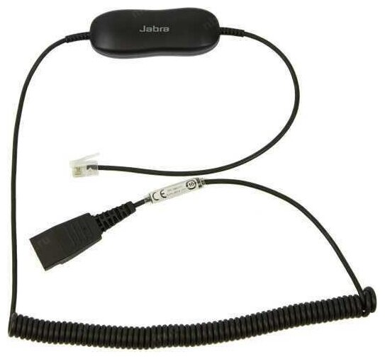 Кабель-переходник аудио JABRA GN1216 SmartCord SC Avaya, QD - RJ10 , 0.8м, черный [88001-03] - фото №2