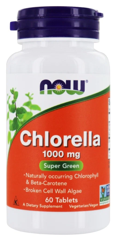 Таблетки NOW Chlorella