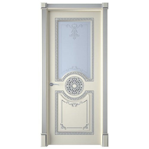 Межкомнатные двери Двери Регионов Двери шпон Версаль Эмаль слоновая кость Стекло