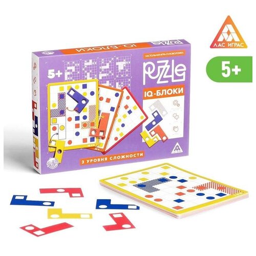Настольная игра головоломка Puzzle «IQ-блоки. 12 элементов» 2 вид, 5+ настольная игра головоломка puzzle iq блоки 12 элементов 2 вид 5