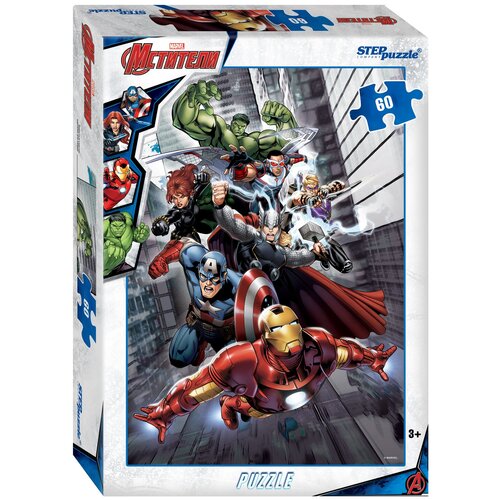 Пазл Черная вдова, Marvel, 60 деталей / Step Puzzle пазл черная вдова marvel 560 деталей step puzzle