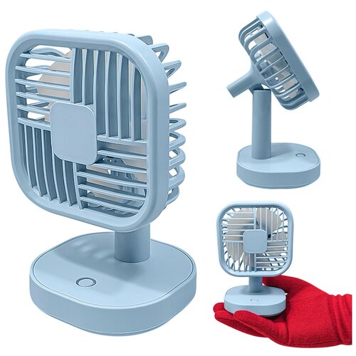 Вентилятор настольный портативный мини прмт-103249 голубой 53000₽