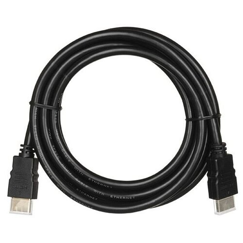 Кабель HDMI-HDMI v2.0 3.0м черный, экран