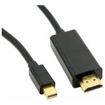 Кабель Display port mini (m) - HDMI(m) 1.8m черный, экран - изображение