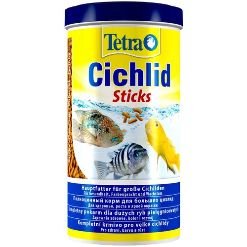 Корм Tetra Cichlid Sticks для всех видов цихлид в палочках 250мг
