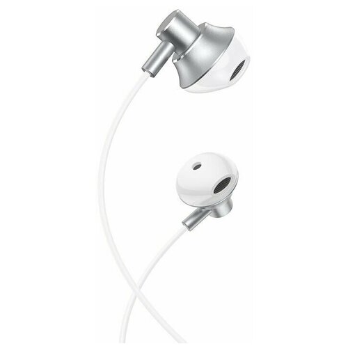 Наушники Hoco M75 проводные вкладыши микрофон Jack 35 мм 12 м серебристые 65800₽