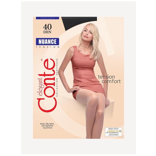 фото Колготки conte elegant nuance, 40 den, размер 6, черный