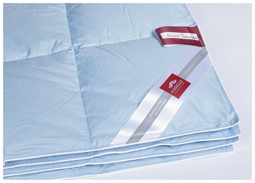 Одеяло пуховое Kariguz Kariguz, 200х220, лёгкое, натуральное, гусиный пух - фотография № 7