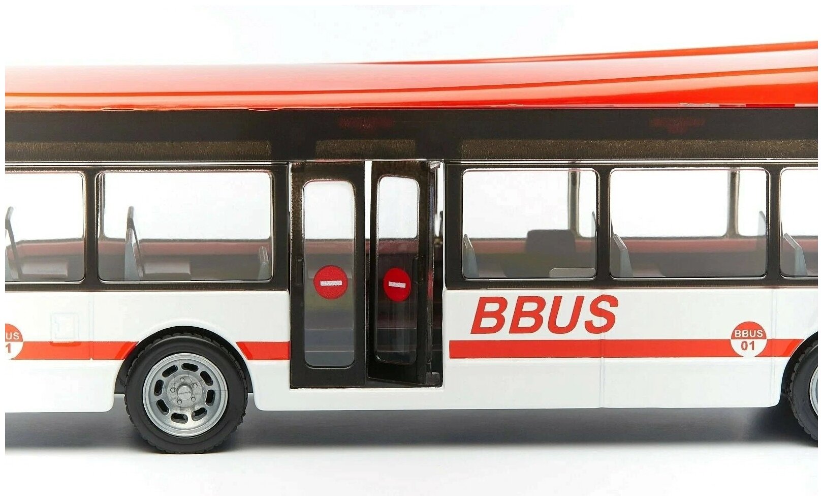 Автомодель Bburago City Bus Автобус, голубой (18-32102) - фото №4