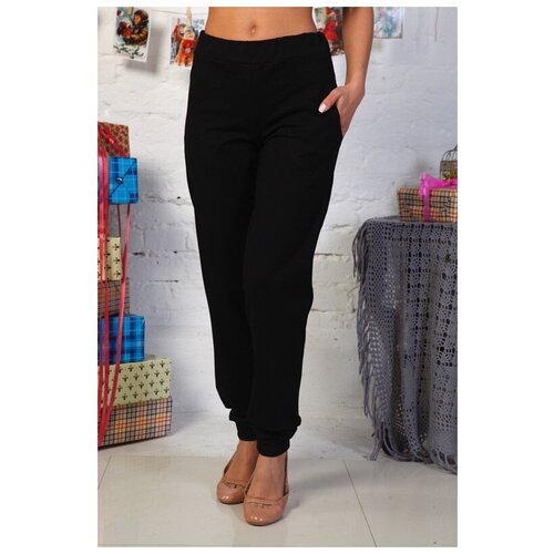 фото Брюки, легинсы, шорты зефиртекс брюки женские 8-11а (чёрный) (42, чёрный)