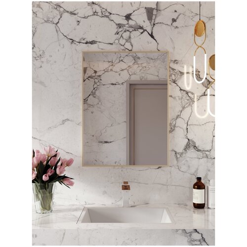 Зеркало настенное в ванну, Зеркало декоративное 70х50 см