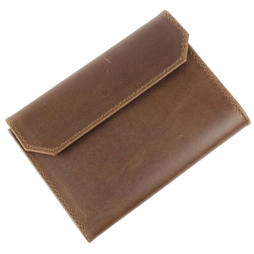 фото Обложка для паспорта из натуральной кожи, футляр на паспорт, чехол на удостоверение мужской темно-коричневый п402-219 кроко