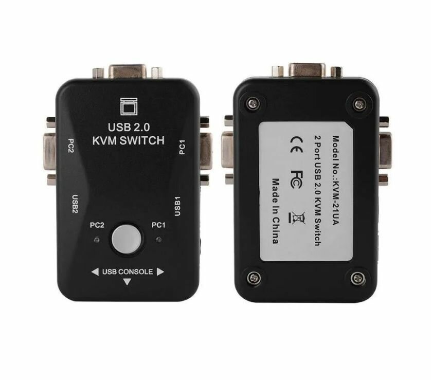 Коммутатор PALMEXX KVM-переключатель VGA+USB на 2 компьютера KVM-21UA — фото 8