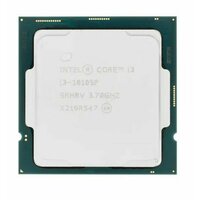 Процессор Intel Core i3-10105F 3.7ГГц, (Turbo 4.4ГГц), 4-ядерный, L3 6МБ, LGA1200, OEM